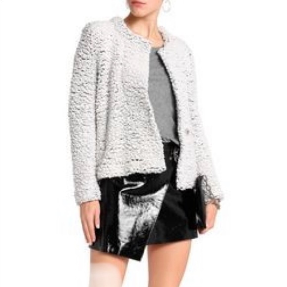 IRO Twiggy Wool Blend Boucle Jacket Size 36 Small Medium - Picture 1 of 16